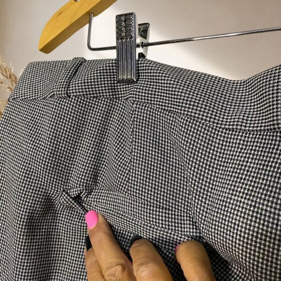 Banana Republic Sloan Pants Black White Check NWT Size 18 Career Stretch - Picture 6 of 15
